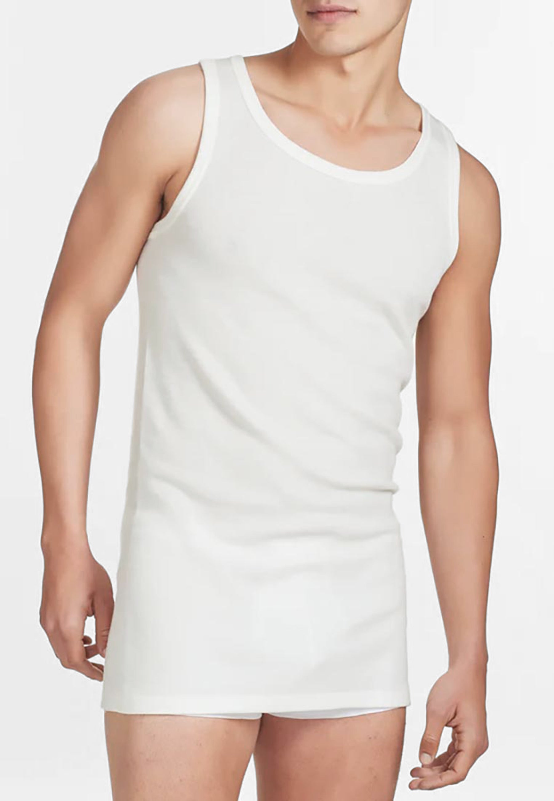 RAGNO 060452 Canottiera Spalla larga pura lana e cotone