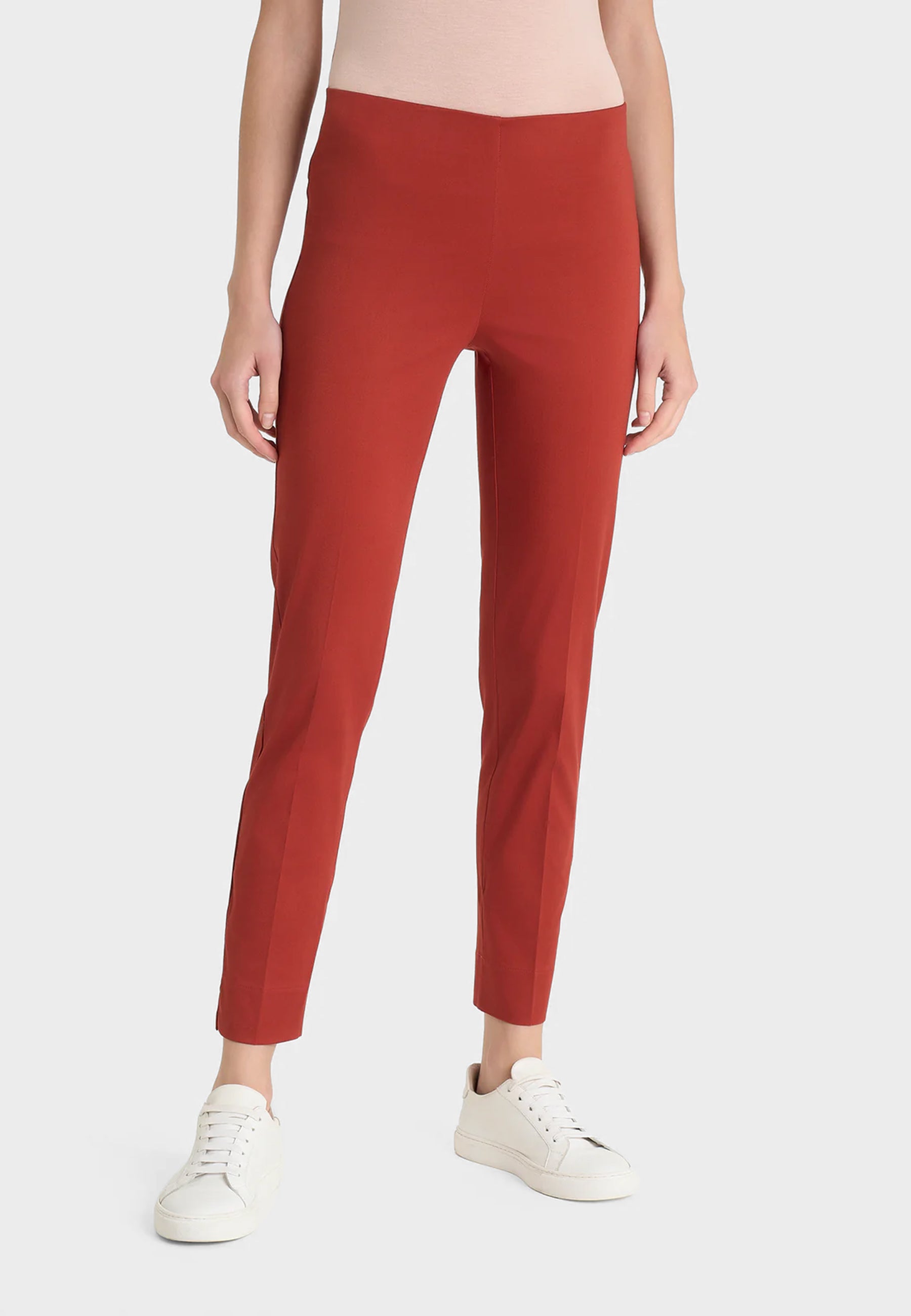 RAGNO Pantalone Lungo Donna Taglio Capri Cotone Estivo D926PY