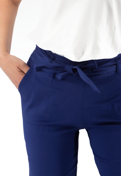 RAGNO DC62PO Pantalone da donna con fiocco cotone