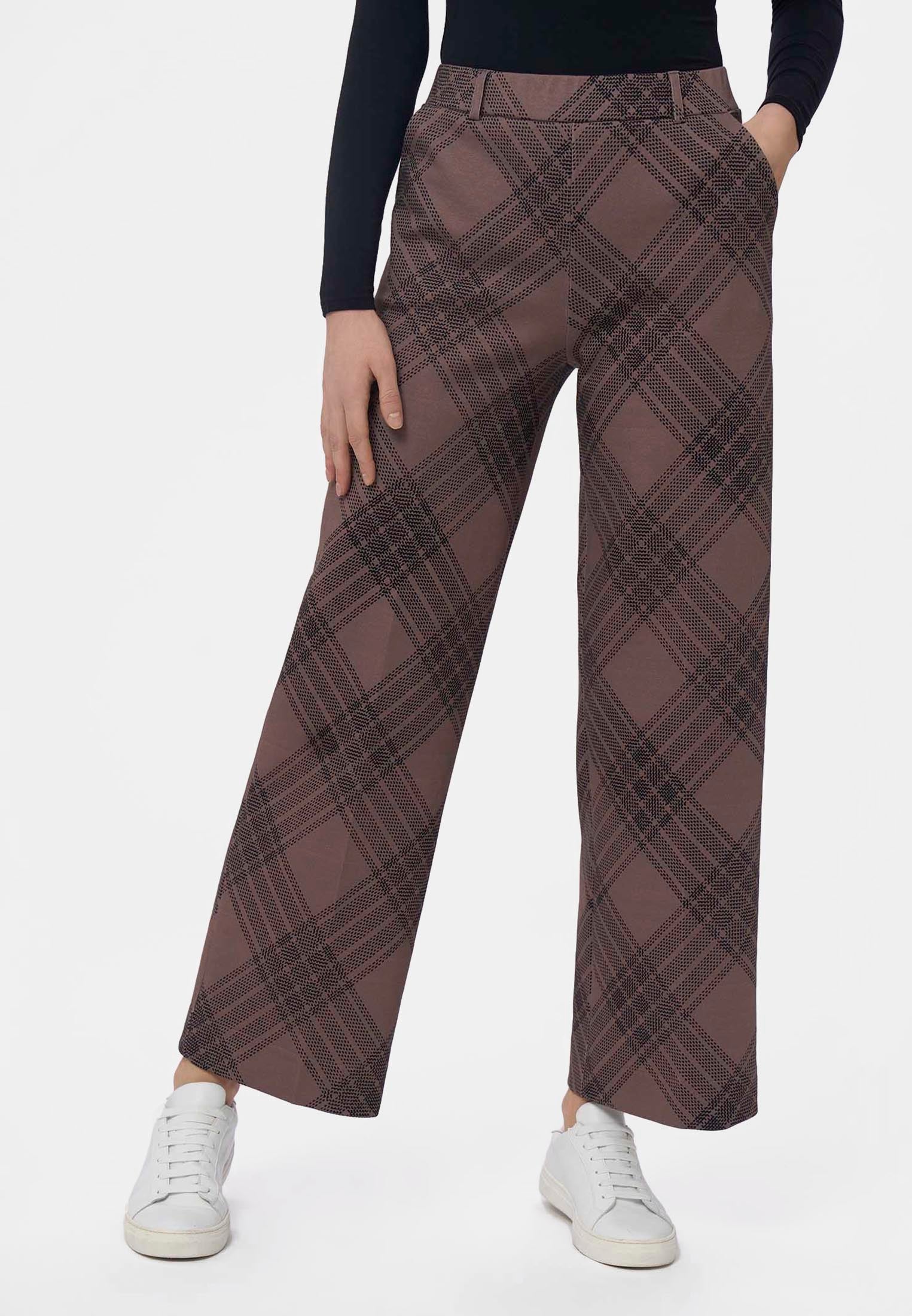 Pantalone culotte a Quadri RAGNO DL33P4