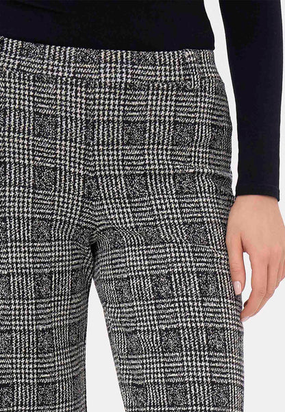 Pantalone Fantasia Principe di Galles Wide leg RAGNO DL74PE