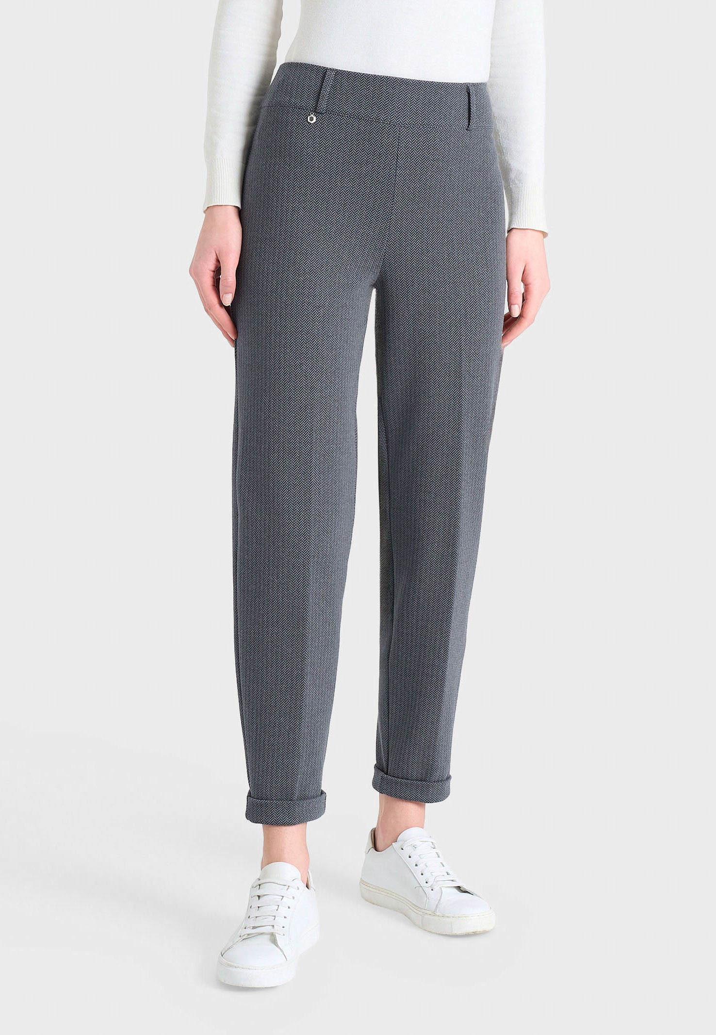 RAGNO Pantalone Lungo Donna Tessuto Invernale Spigato ART. DR83PF