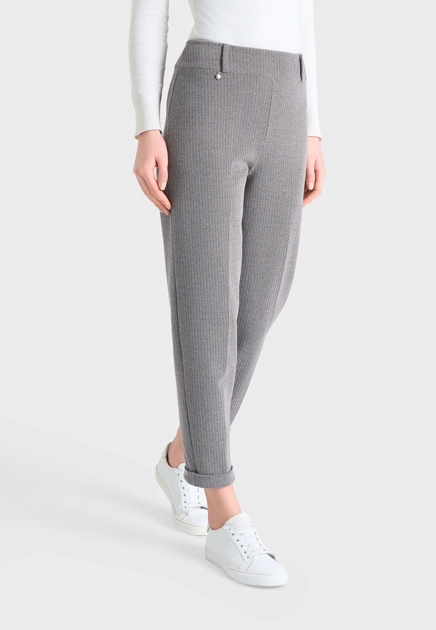 RAGNO Pantalone Lungo Donna Tessuto Invernale Spigato ART. DR83PF