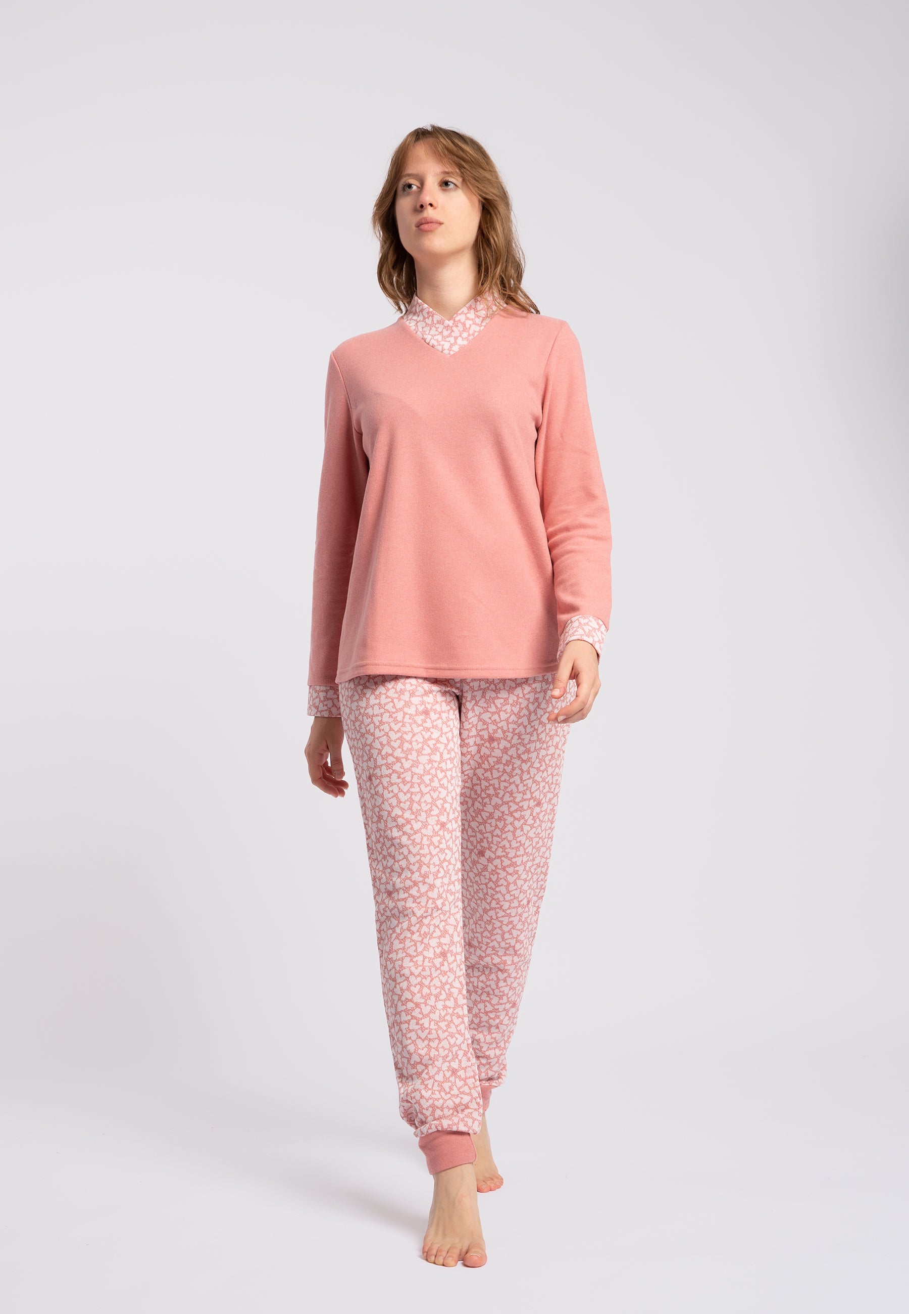 Pigiama Donna Cotone Invernale RAGNO DO44N2