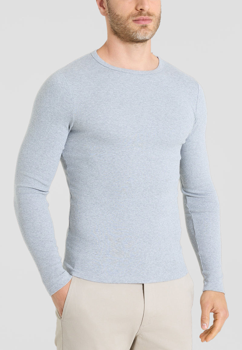 Maglia Girocollo uomo in caldo cotone RAGNO U262A9 - Grigio