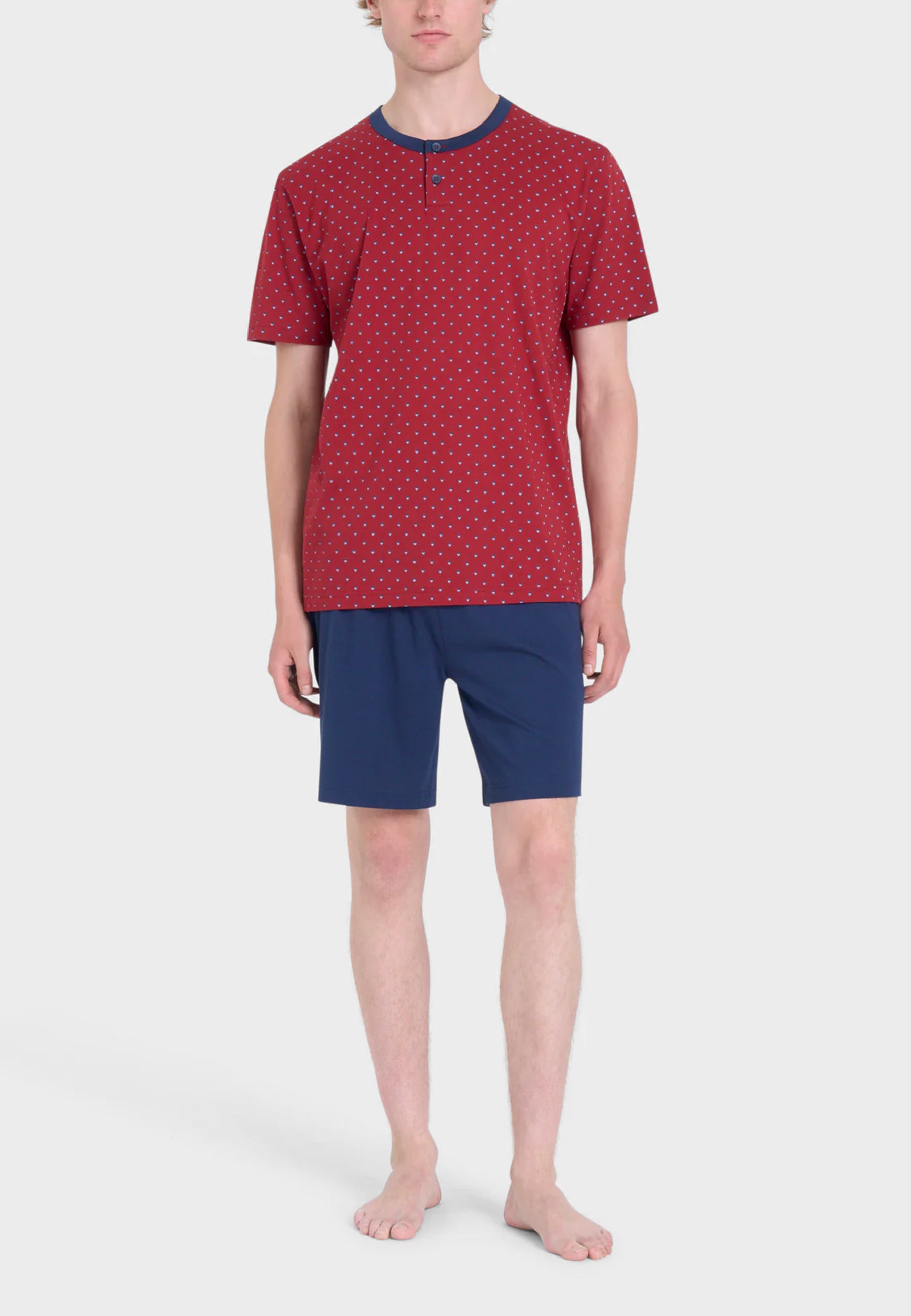 Pigiama Uomo Mezza Manica 100% Cotone RAGNO U909ND