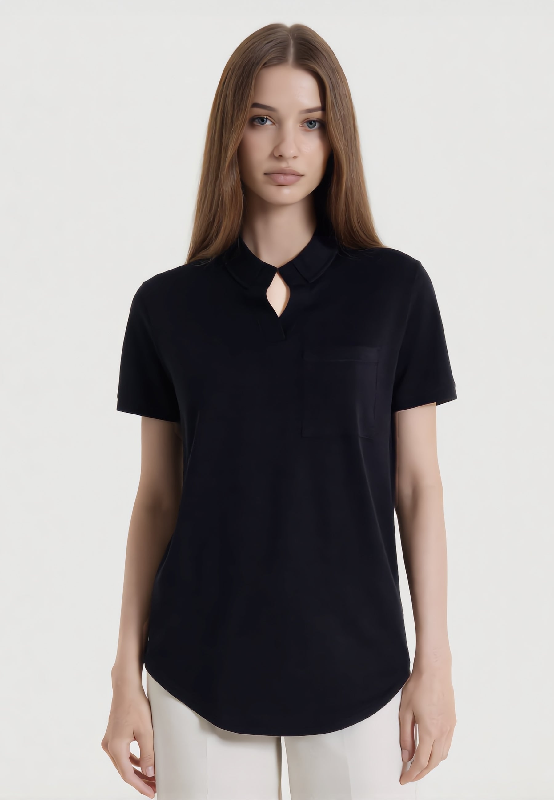 INTRECCI MILANO Polo Donna Mezza Manica Con Tasca ART. S26-23