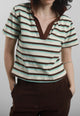 Polo Donna Mezza Marica Rigata Cotone SUSY MIX SH001104