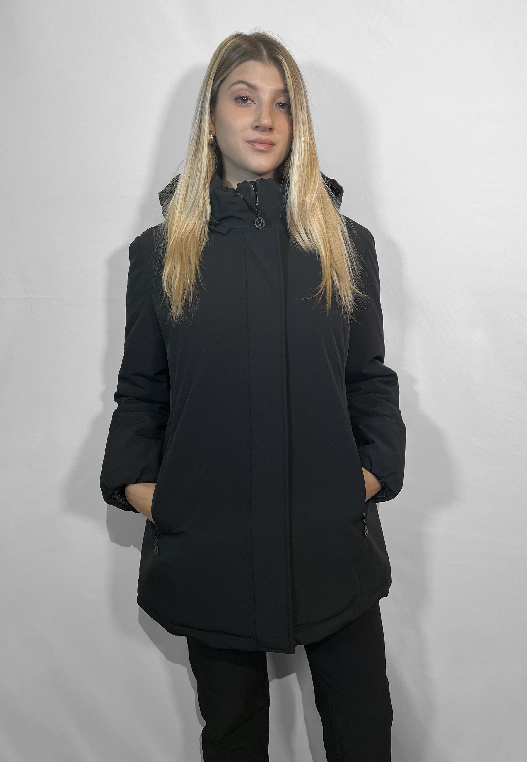 SATINETTE Piumino Donna Liscio Interno Trapuntato Termico ART. CINZIA 001