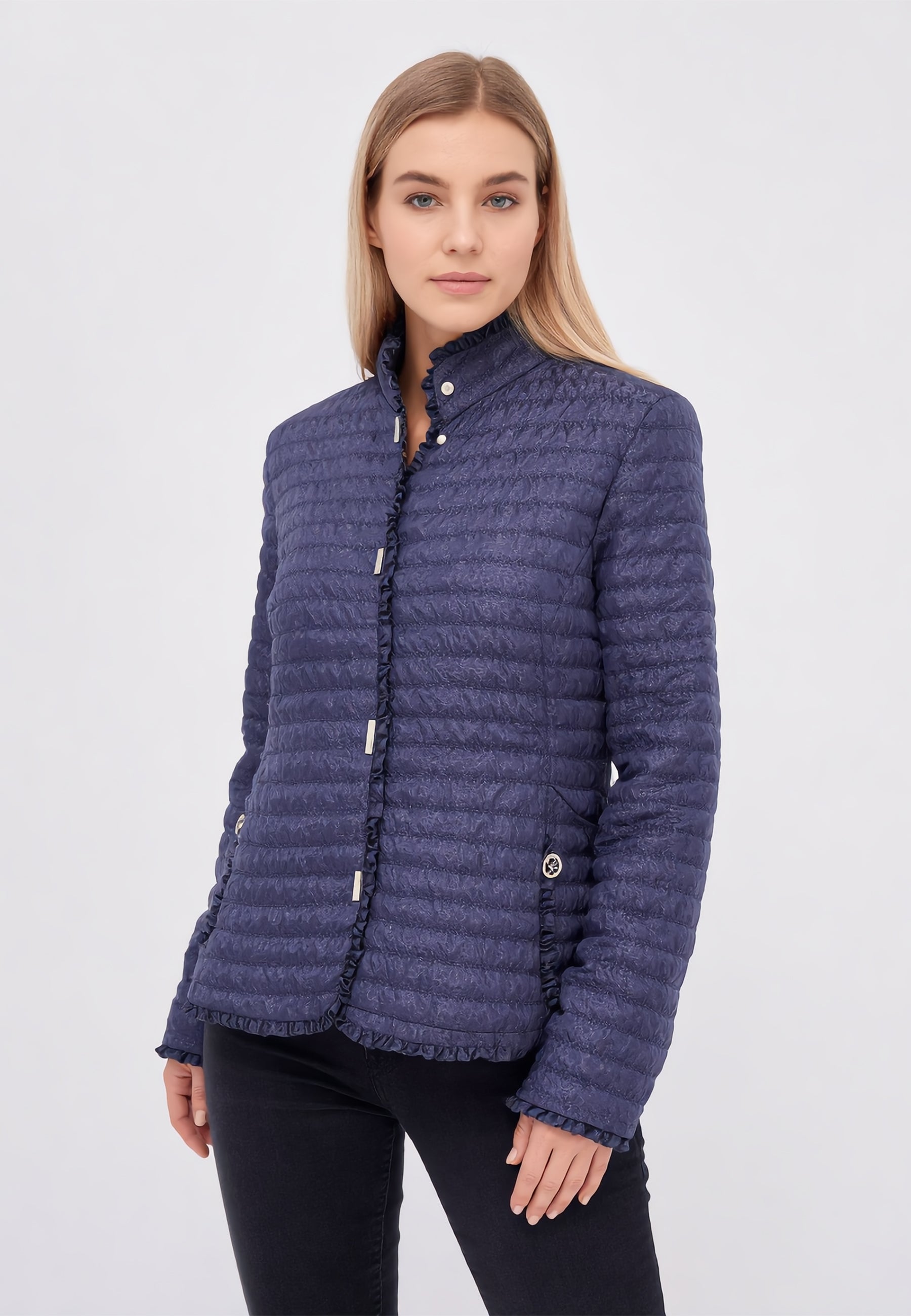 SATINETTE Giubbino Donna Trapuntato Leggero Microfantasia ART. LORIANA 019