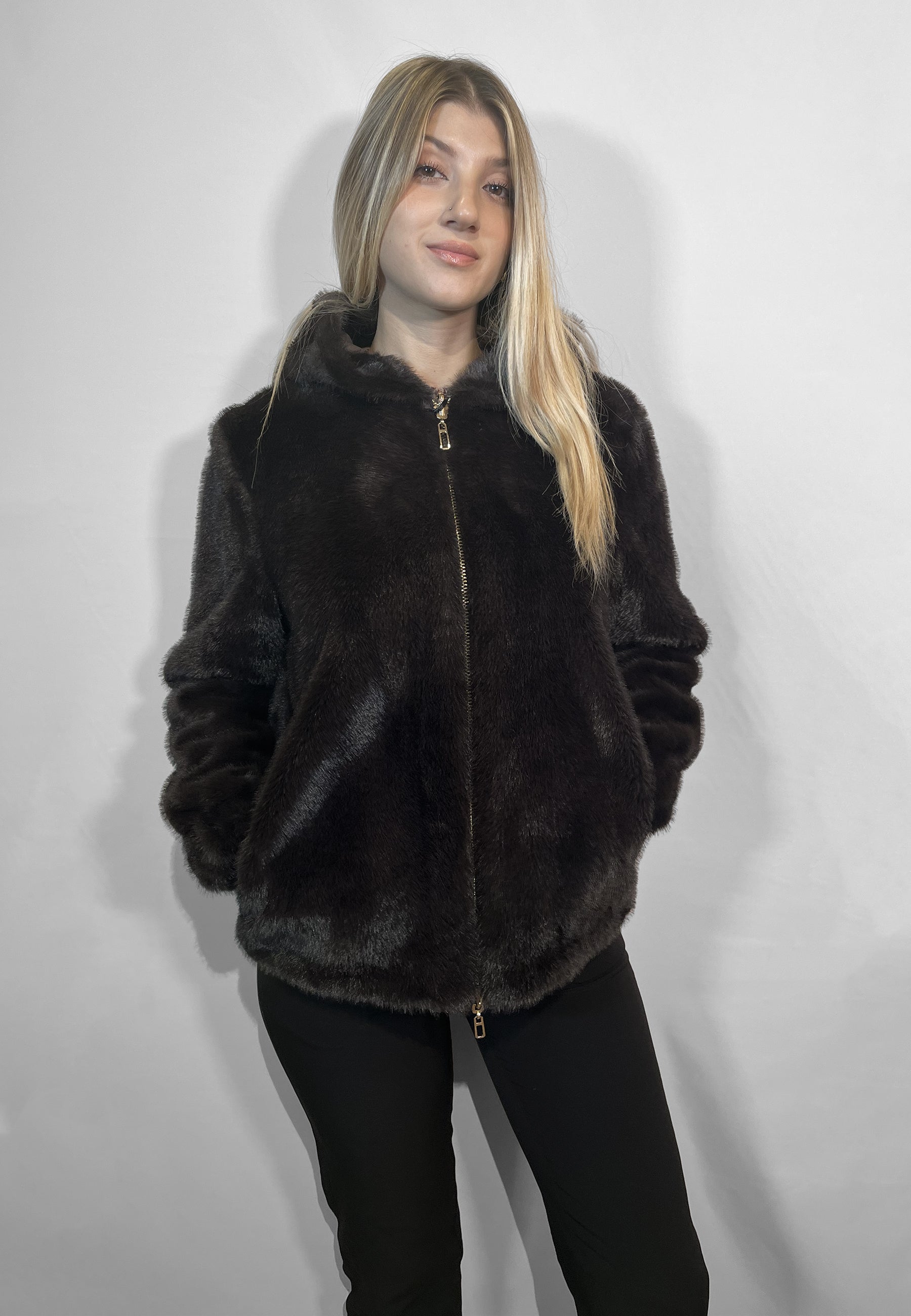 SATINETTE Ecopelliccia Donna Interno Ecomontone ART. VALENTINA 049