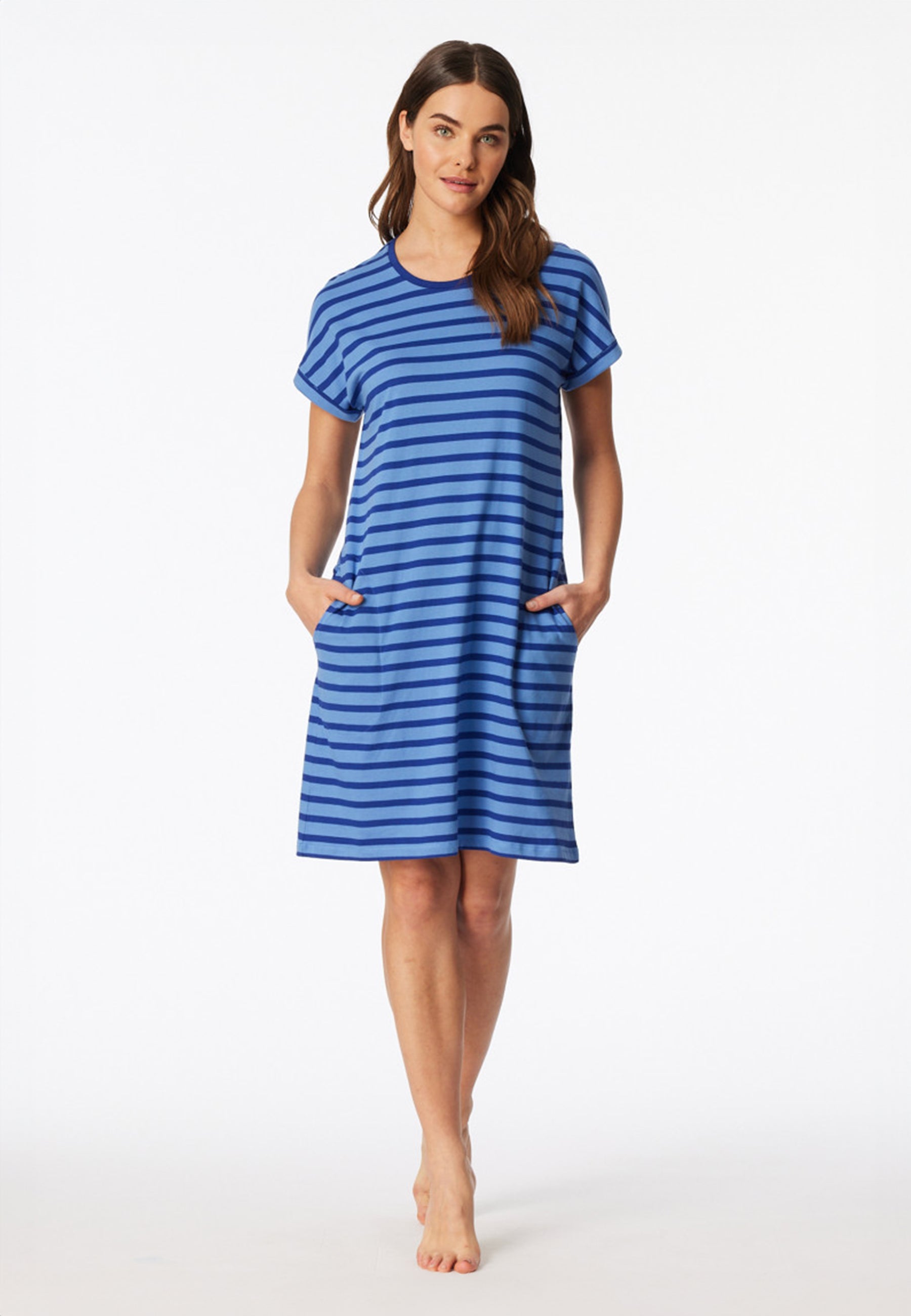 SCHIESSER Camicia Da Notte Donna Cotone Jersey ART. 181251