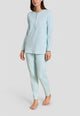 RAGNO Pigiama Donna Lungo Cotone Interlock Caldo DT77N1