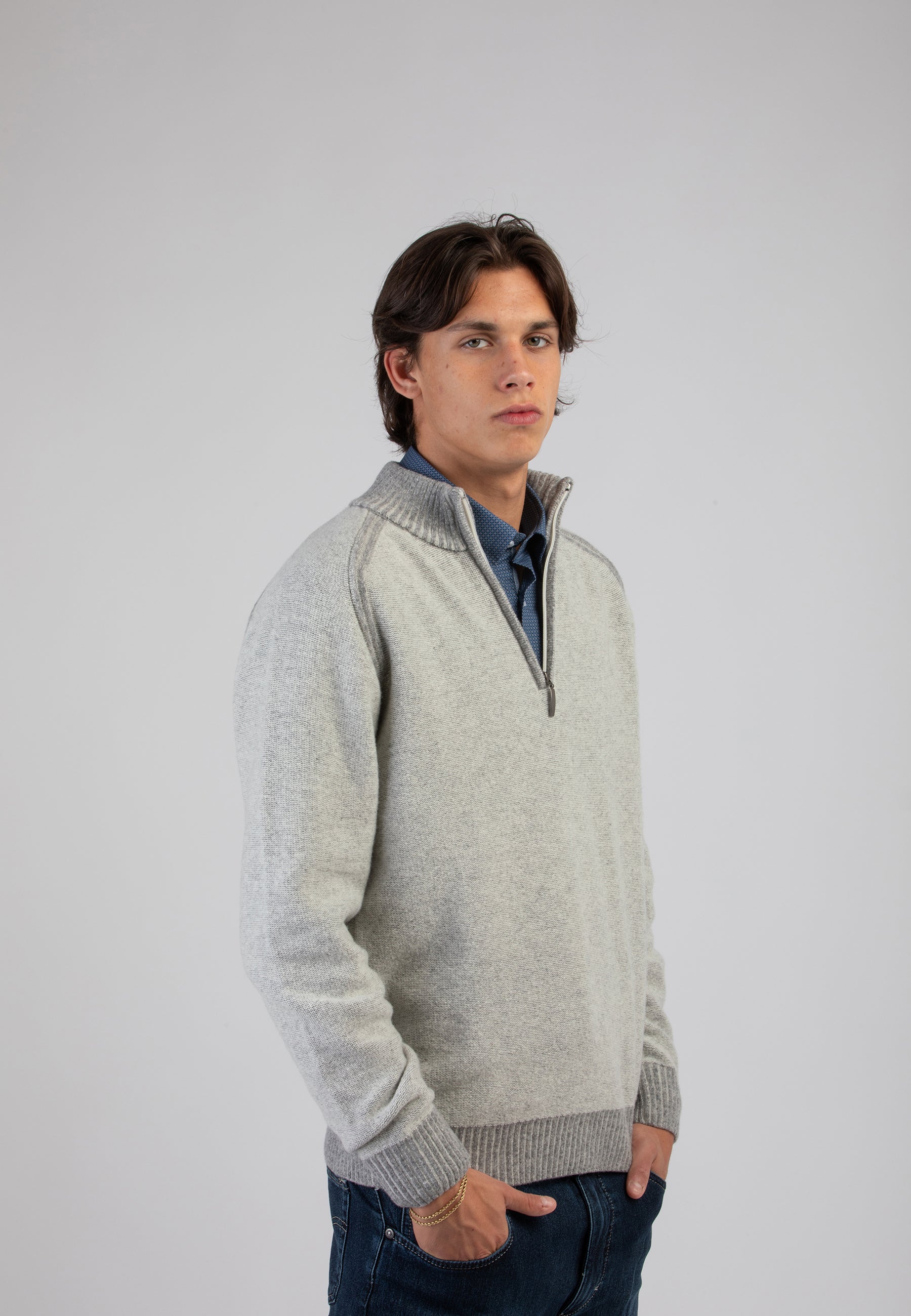 Maglia Uomo Lupetto Zip Lana SPORTING MARE 2770/40Z