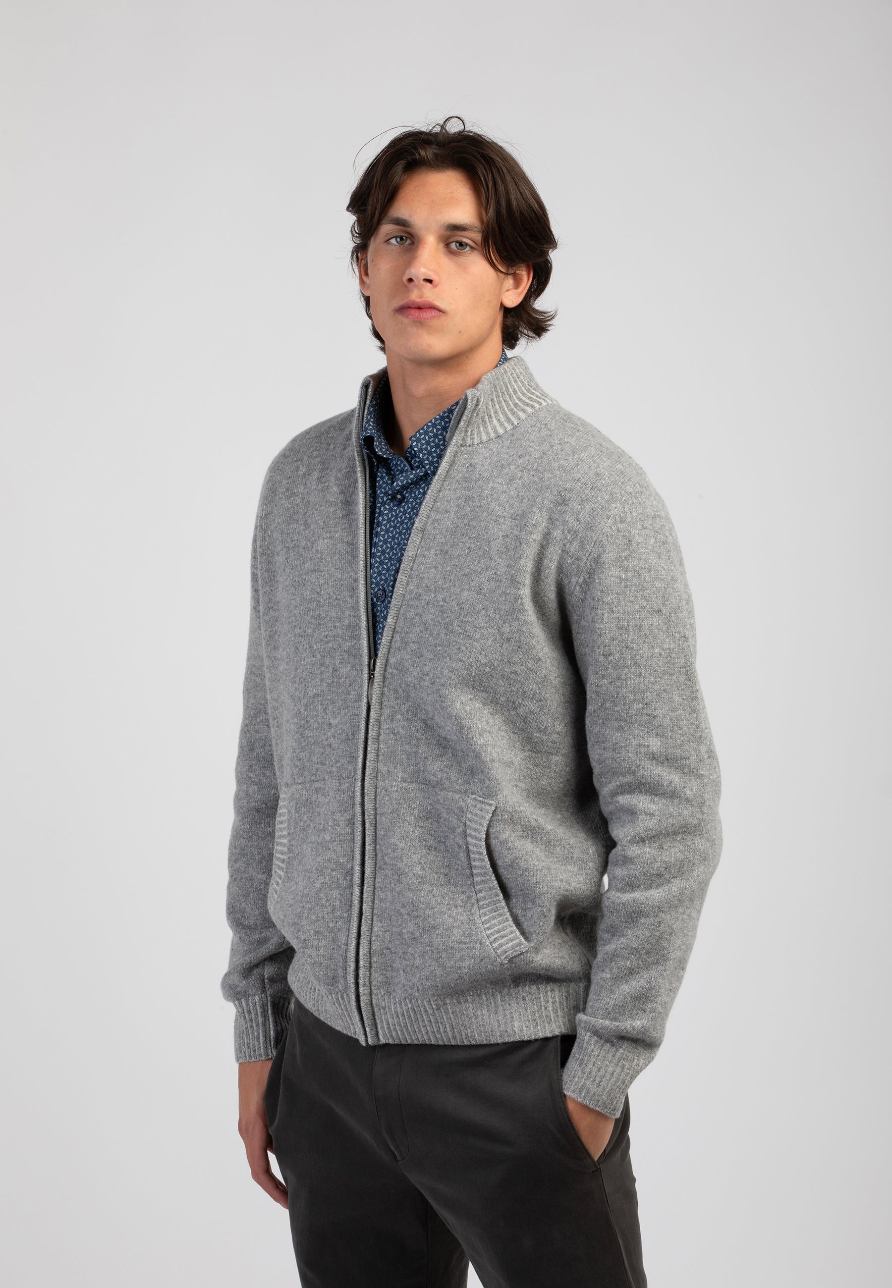 Giubbino Zip Uomo Maglia Lana SPORTING MARE 400/170ZT