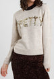 SUSY MIX Maglione con Scritta in Paillettes Donna Caldo Morbido Moda Inverno Qualità ART. 5WM26591