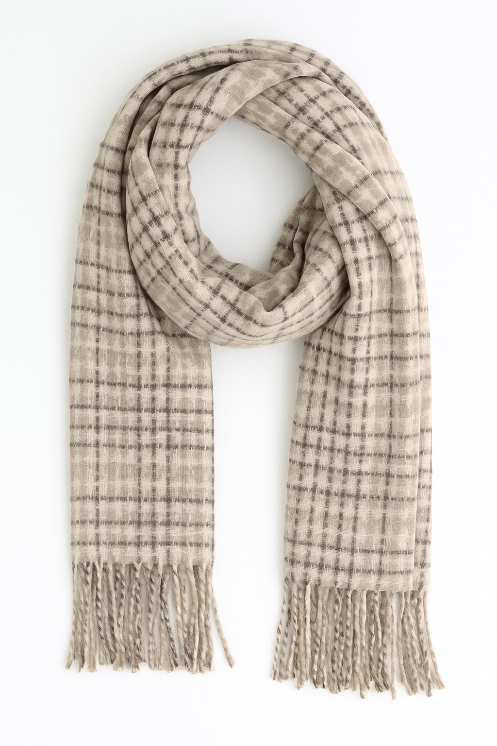 SUSY MIX Sciarpa Calda Donna Invernale In Morbido Tessuto Fantasia Check ART. 9312RE