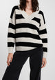 SUSY MIX Maglia a Righe Donna Caldo Morbido Moda Inverno Qualità ART. M92114