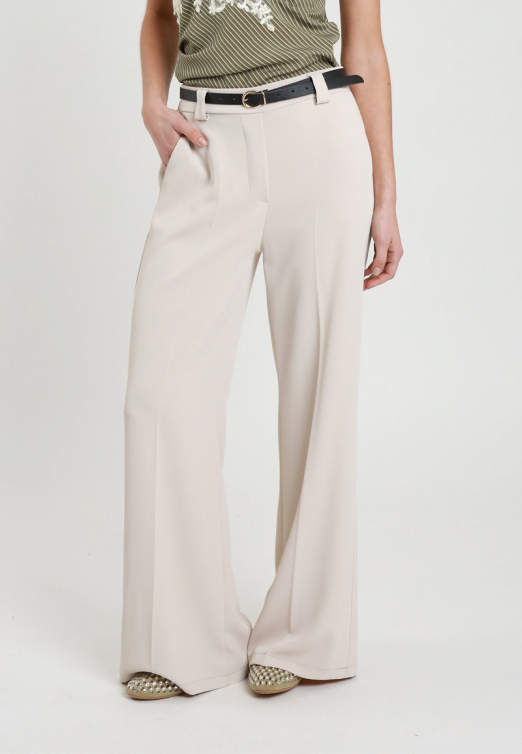 SUSY MIX Pantalone Donna Palazzo Poliestere Estivo T1316U136