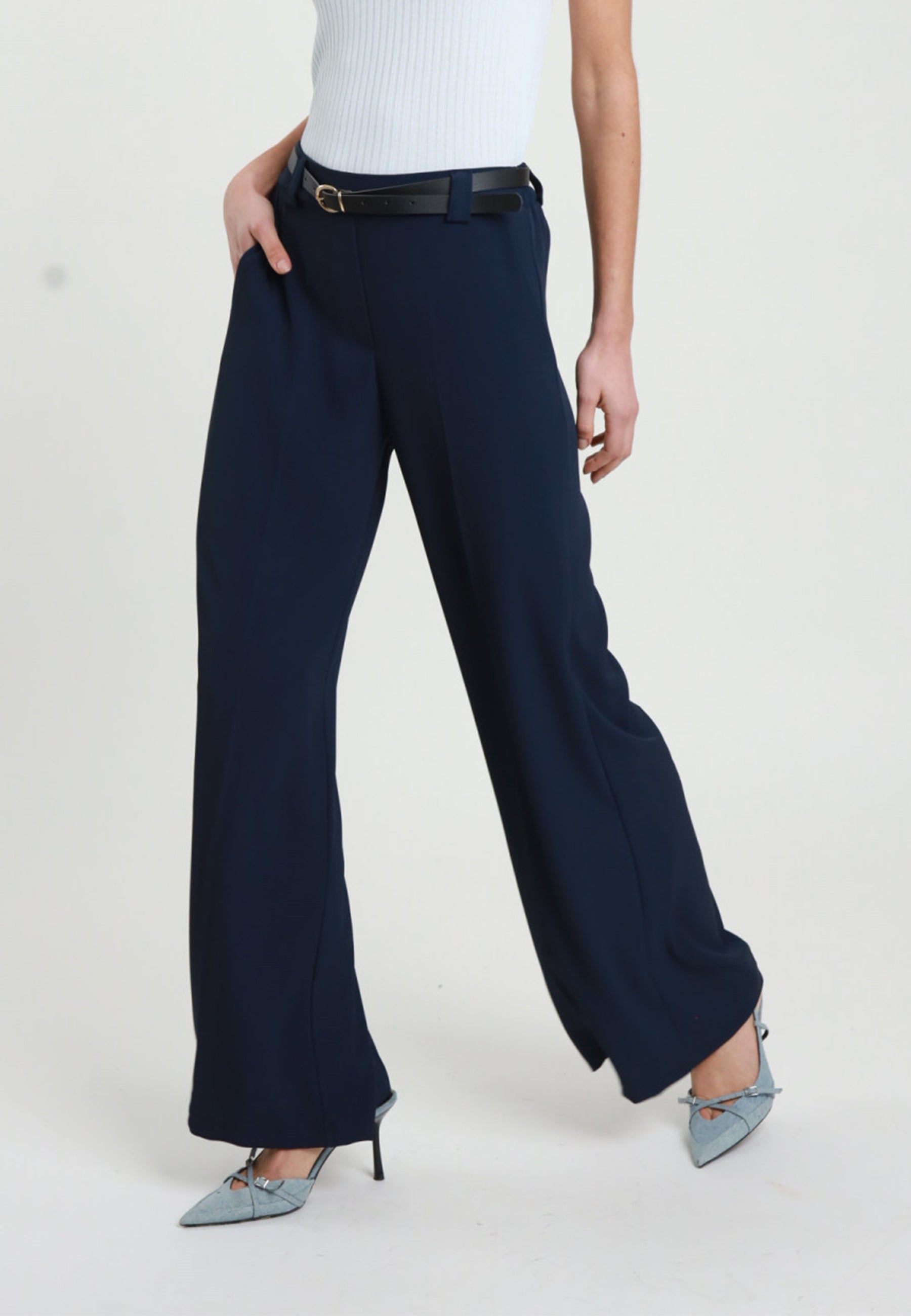 SUSY MIX Pantalone Donna Palazzo Poliestere Estivo T1316U136