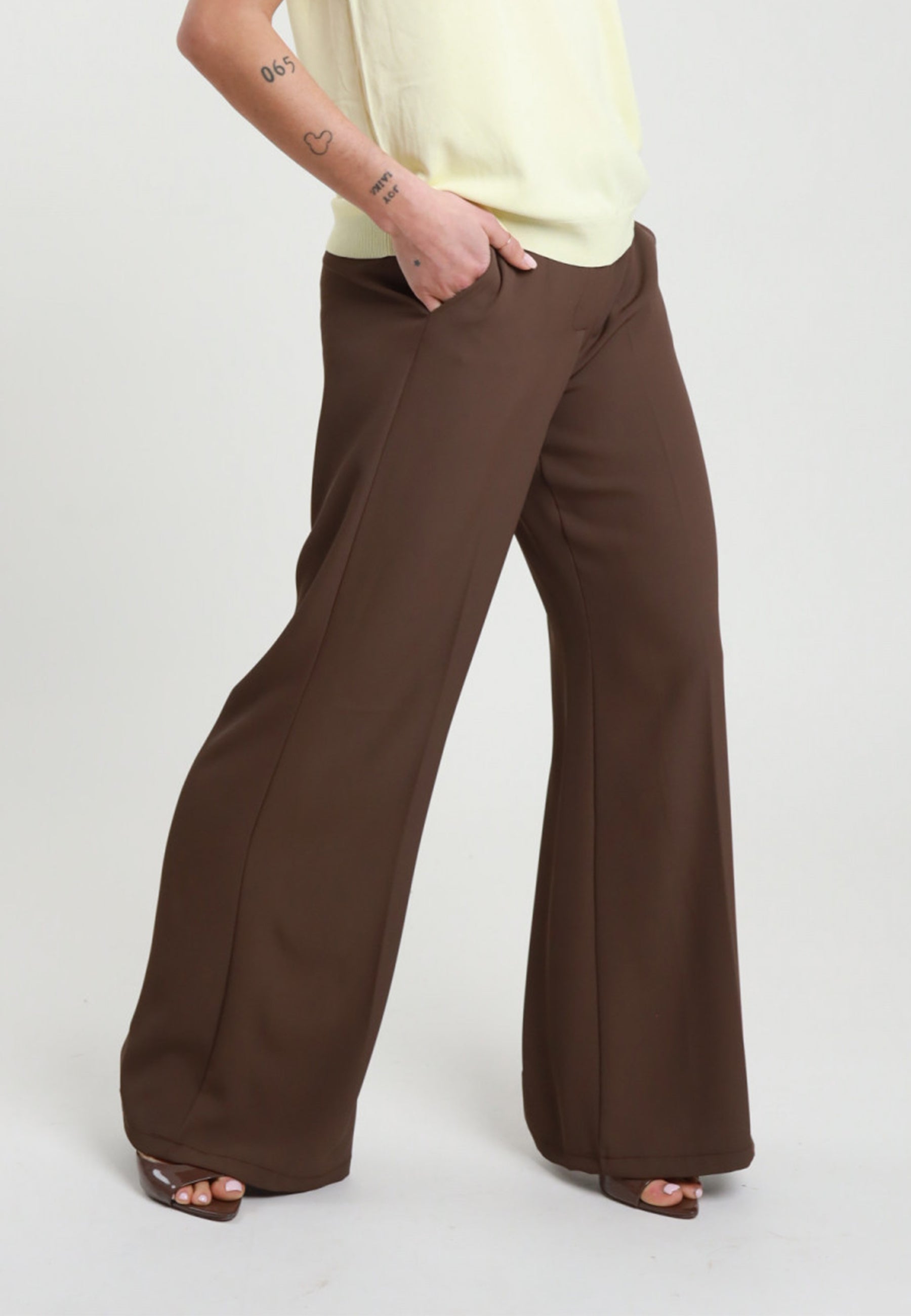 SUSY MIX Pantalone Donna Palazzo Poliestere Estivo T1316U136