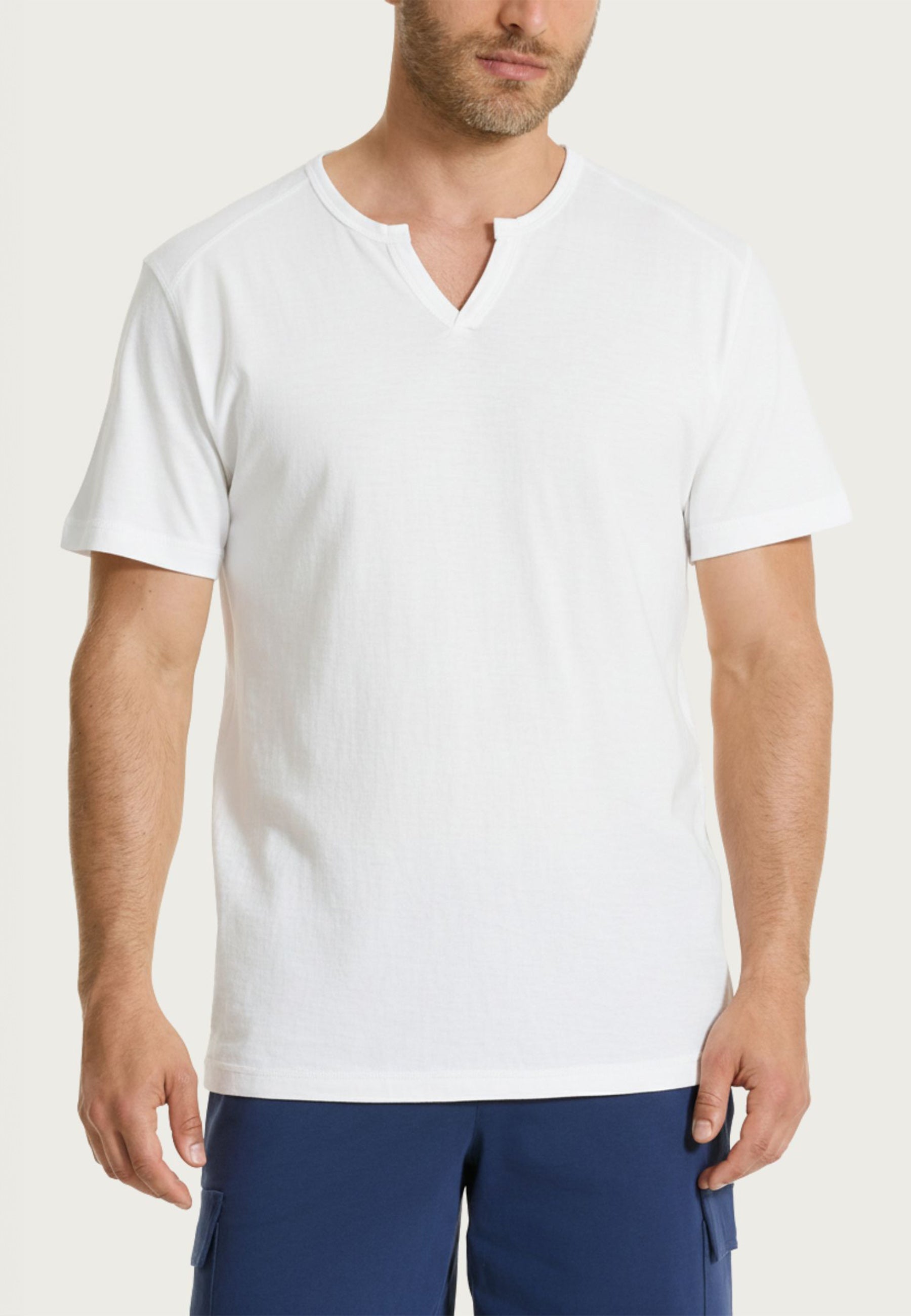 RAGNO T-Shirt Uomo Collo a V Cotone Leggero Unita UA40T7