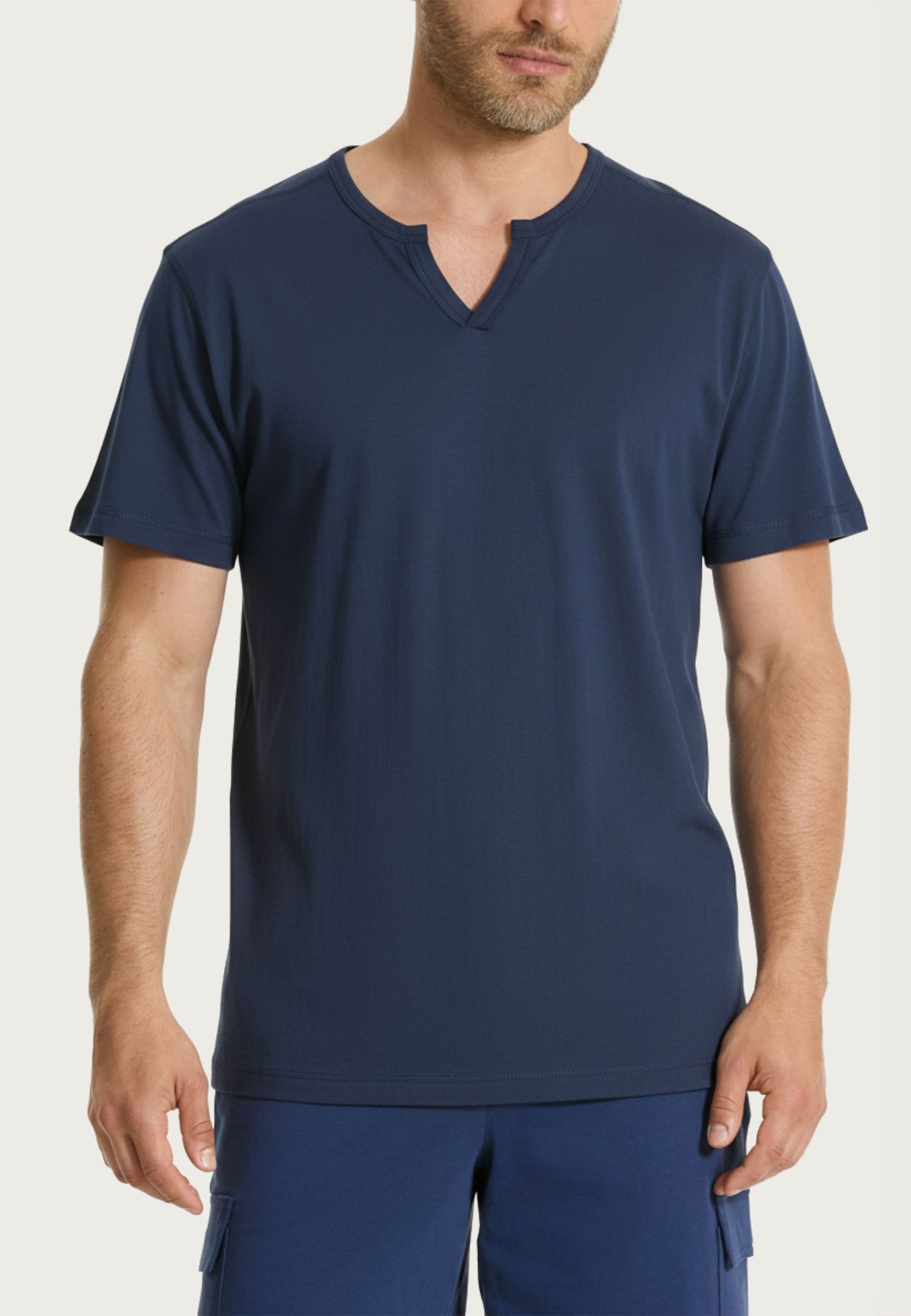 RAGNO T-Shirt Uomo Collo a V Cotone Leggero Unita UA40T7