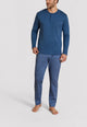 RAGNO Pigiama Uomo Lungo Cotone Interlock Caldo UA73N1