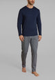 RAGNO Pigiama Uomo Lungo Cotone Interlock Caldo UA73NU