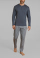 RAGNO Pigiama Uomo Lungo Cotone Interlock Caldo UA73NU
