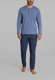 RAGNO Pigiama Uomo Lungo Cotone Interlock Caldo UA73NU