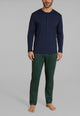 RAGNO Pigiama Uomo Lungo Cotone Interlock Caldo UA73NU