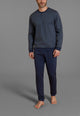 RAGNO Pigiama Uomo Lungo Cotone Interlock Caldo UA75N1