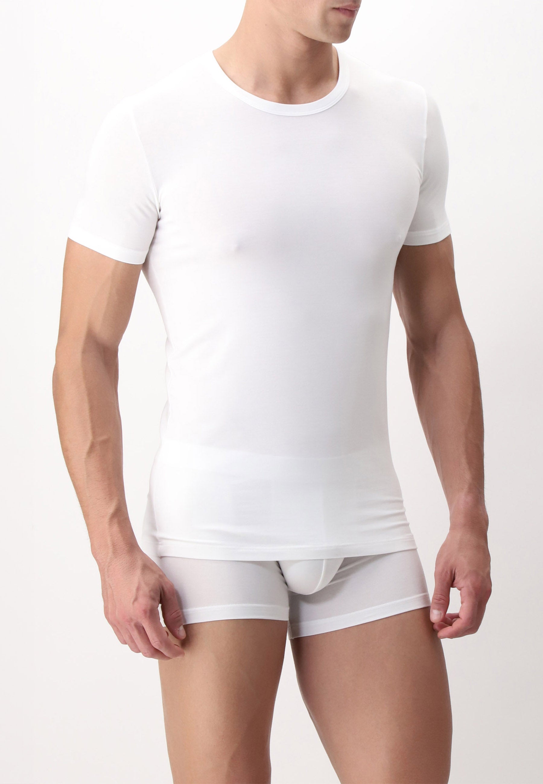 OFFERTA 3 PEZZI CAGI 5255 T-Shirt Mezza Manica in Modal Elasticizzato