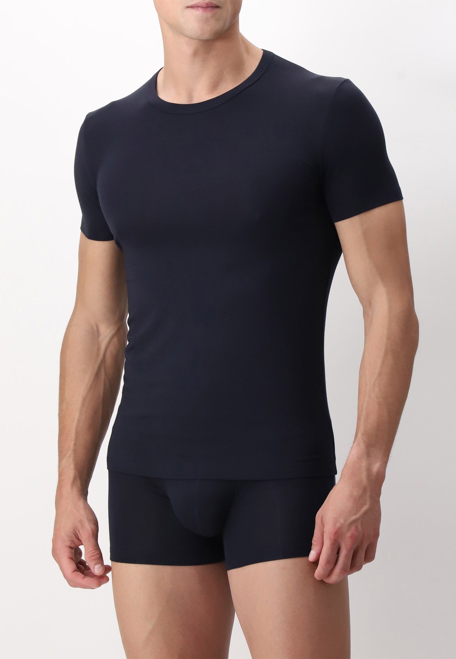 OFFERTA 3 PEZZI CAGI 5255 T-Shirt Mezza Manica in Modal Elasticizzato