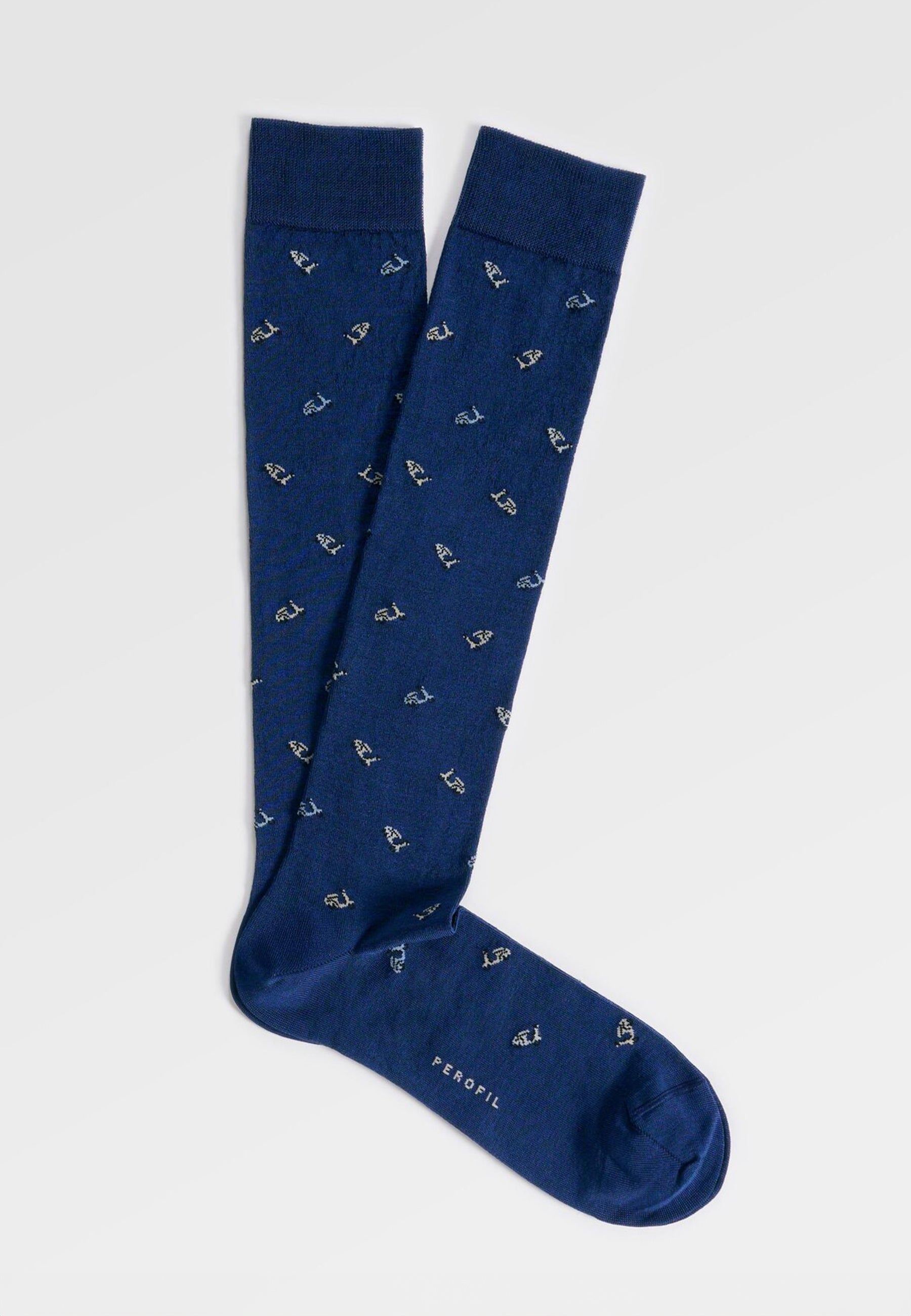 PEROFIL Calza Lunga Uomo Cotone Leggero Fantasia Scooter ART. VPRC93310