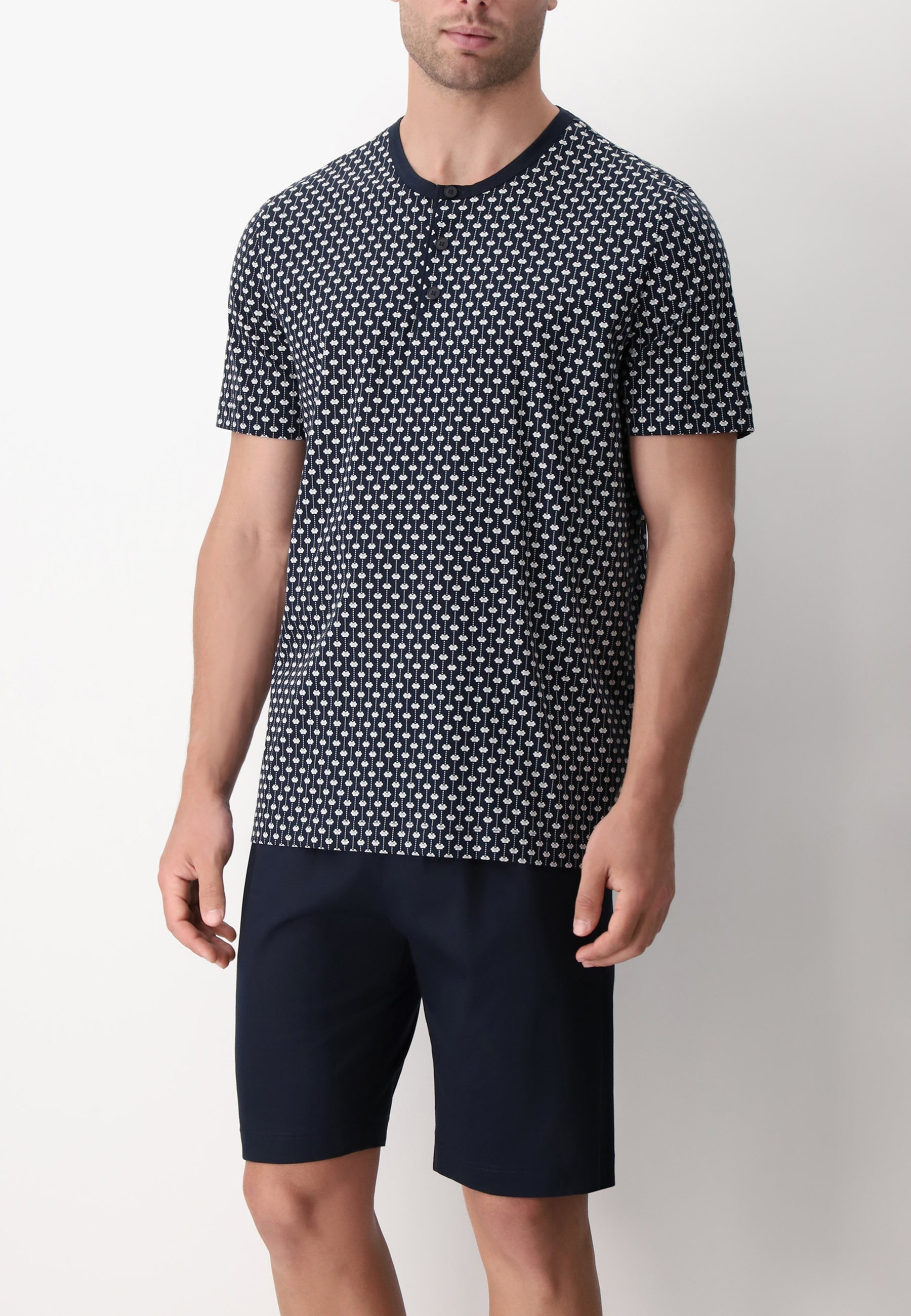 Pigiama Uomo Corto 100% Cotone Leggero PEROFIL VPRT93088