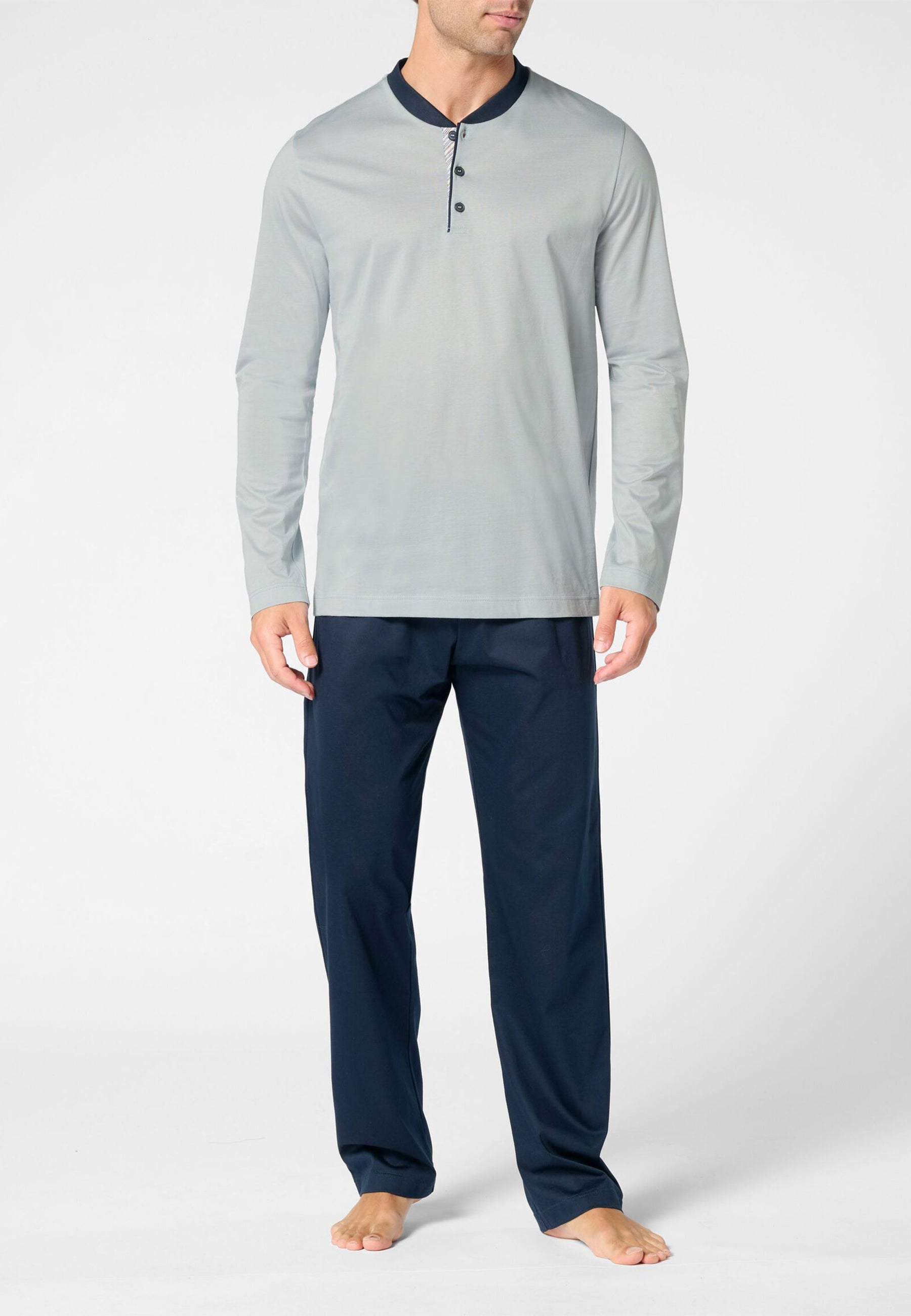 PEROFIL Pigiama Uomo Lungo Cotone Leggero Estivo ART. VPRT93367