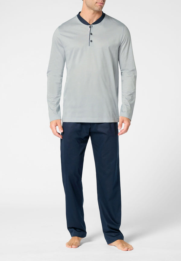 PEROFIL Pigiama Uomo Lungo Cotone Leggero Estivo ART. VPRT93367