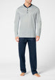 PEROFIL Pigiama Uomo Lungo Cotone Leggero Estivo ART. VPRT93367