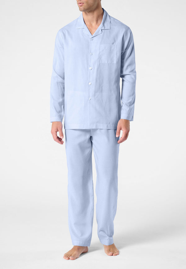 PEROFIL Pigiama Uomo Lungo Aperto Leggero Lyocell ART. VPRT93377