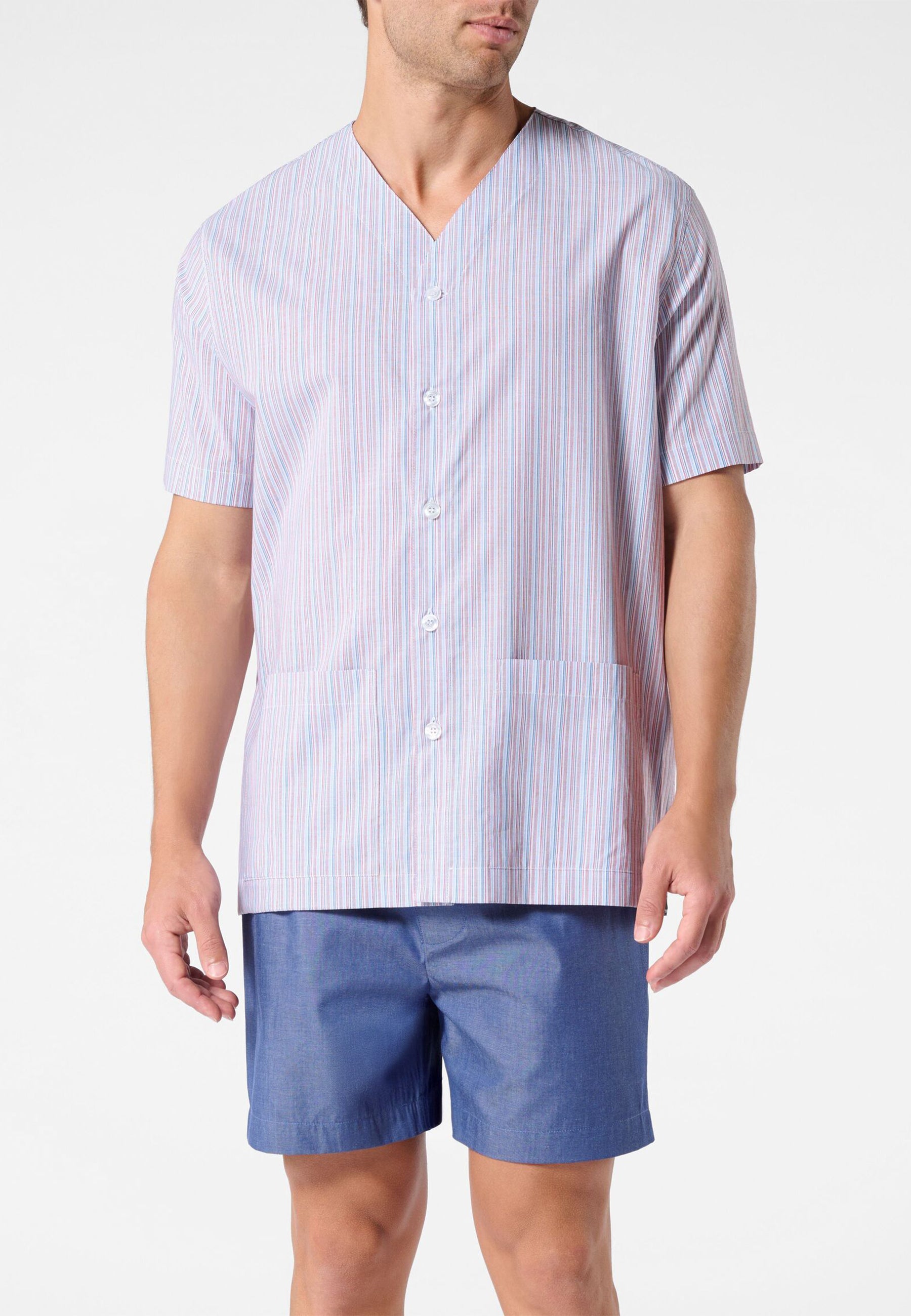 PEROFIL Pigiama Uomo Corto Cotone Aperto ART. VPRT93382