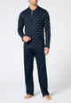 PEROFIL Pigiama Uomo Lungo Cotone Leggero Estivo Fantasia Cravatier ART. VPRT93388