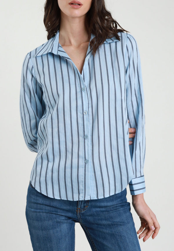 SUSY MIX Camicia Donna Slim Estiva Fantasia Rigata Y944B1