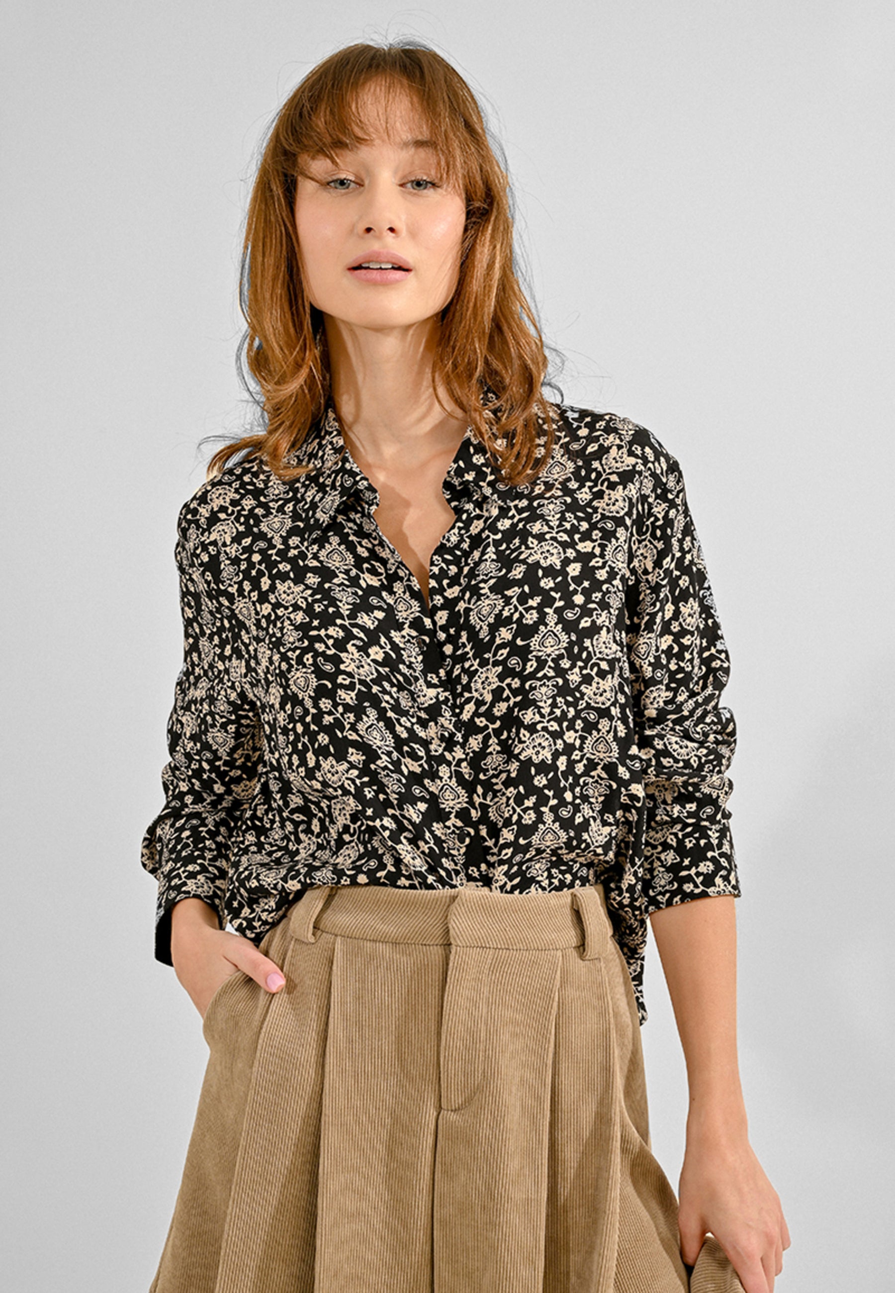 Camicia Donna Manica Lunga 100% Viscosa MOLLY BRACKEN Z523CN