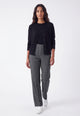 EMME MARELLA Pantalone Donna Lungo Zampetta Jersey Invernale ZAMIA