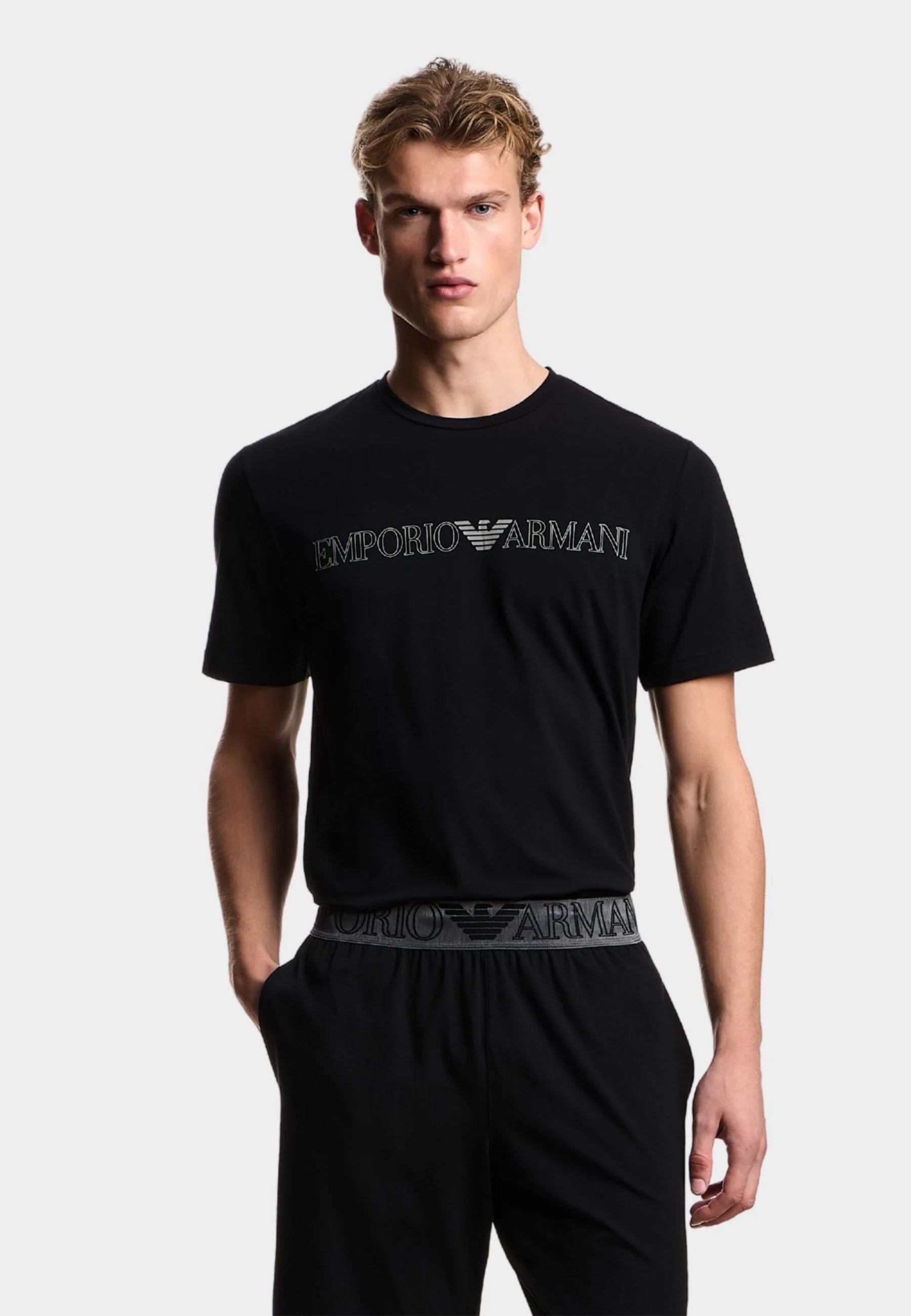 EMPORIO ARMANI Pigiama Uomo Corto Cotone ART. EM000400-AF18890