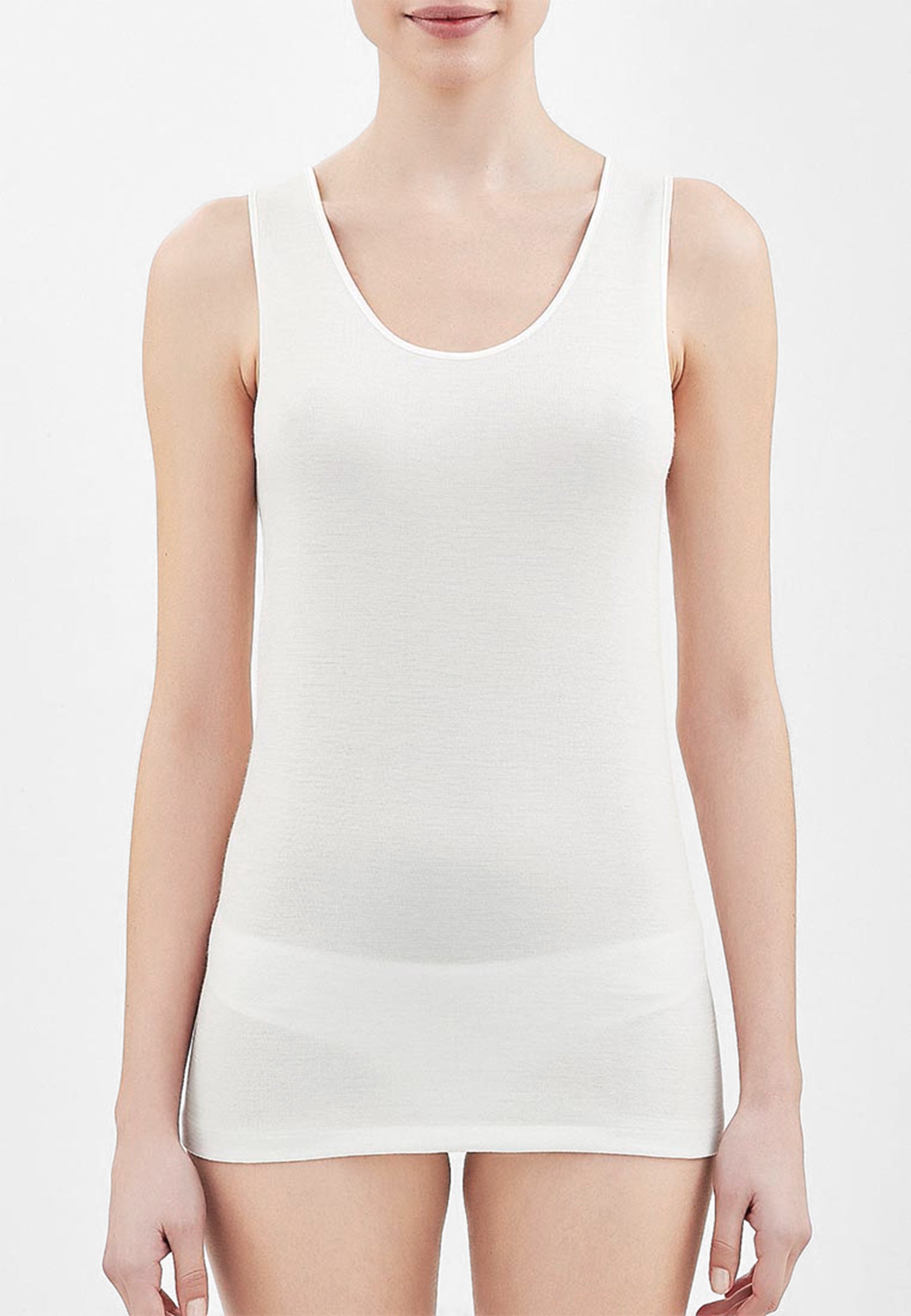 RAGNO 072452 Canottiera Spalla Larga Lana e Cotone