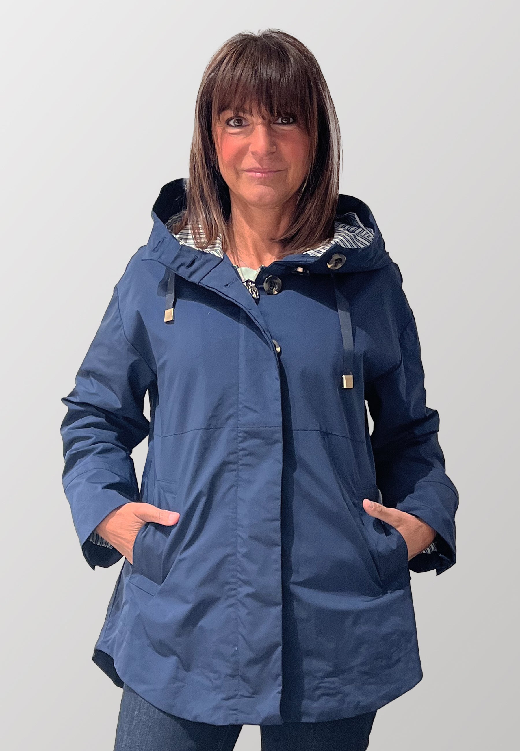 Giubbino Donna Manica Lunga Antipioggia SATINETTE MARCELLA 008