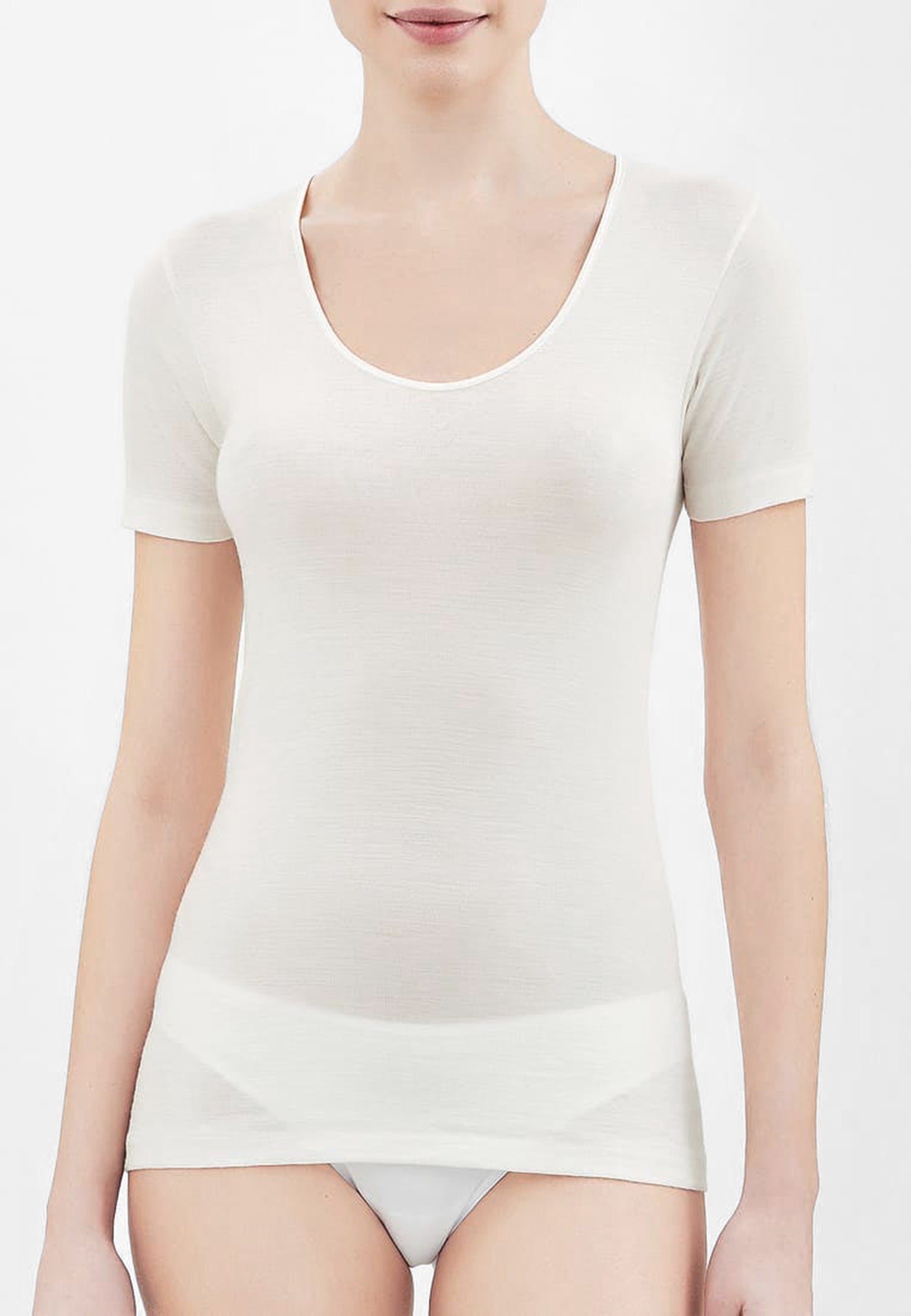 RAGNO 074027 Maglietta Mezza Manica Lana e Seta